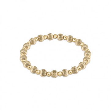 Dignity Grateful Gold Bead 6Mm