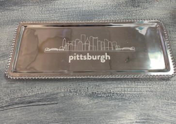 Pittsburgh Tray Beaded Lg Rect