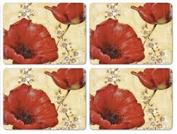 Poppies Placemat Set/4