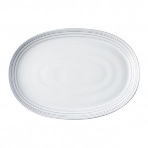 Bilbao White Platter 17"