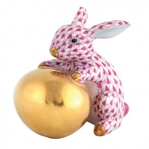 Bunny W/Egg Raspberry