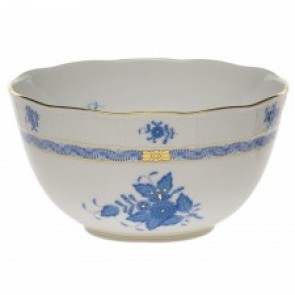 Chinese Bouquet Blue Bowl 7.5"