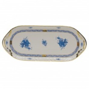 Chinese Bouquet Blue Sandwich Tray