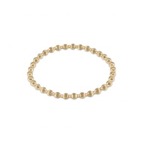 Dignity Grateful Gold Bead 4Mm Bracelet