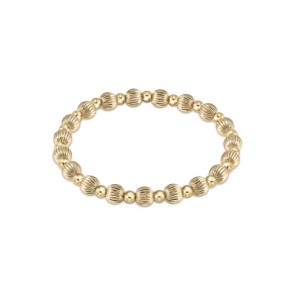 Dignity Grateful Gold Bead 6Mm