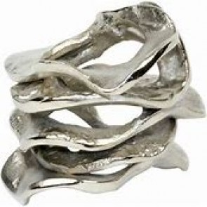 Flux Silver Napkin Ring Each