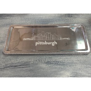 Pittsburgh Tray Beaded Lg Rect