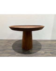 Chiku Wood Pedestal Serv 10"
