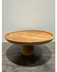 Chiku Wood Pedestal Serv 12"