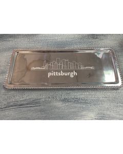Pittsburgh Tray Beaded Lg Rect