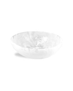 Wave Bowl Large White Swirl